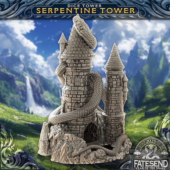 Serpentine Tower Dice Tower 🐍