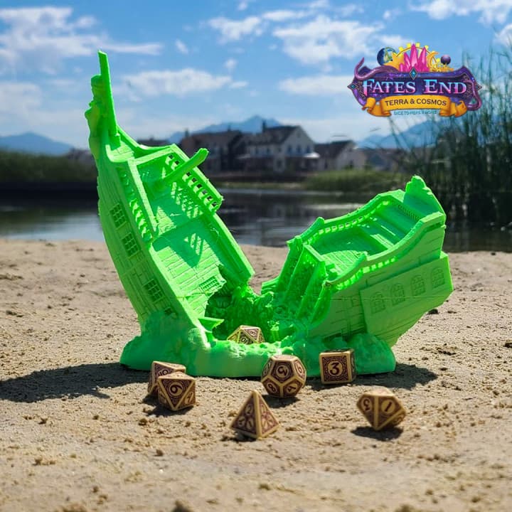 Sunken Pirate Ship Dice Tower