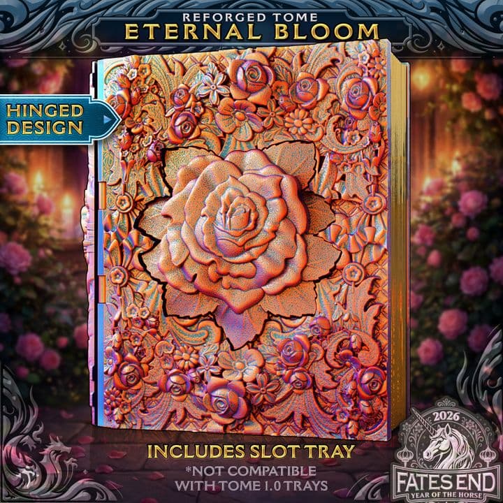Eternal Bloom Tome - Hinge Open