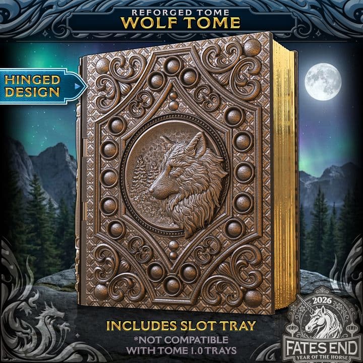 Wolf Tome - Hinge Open