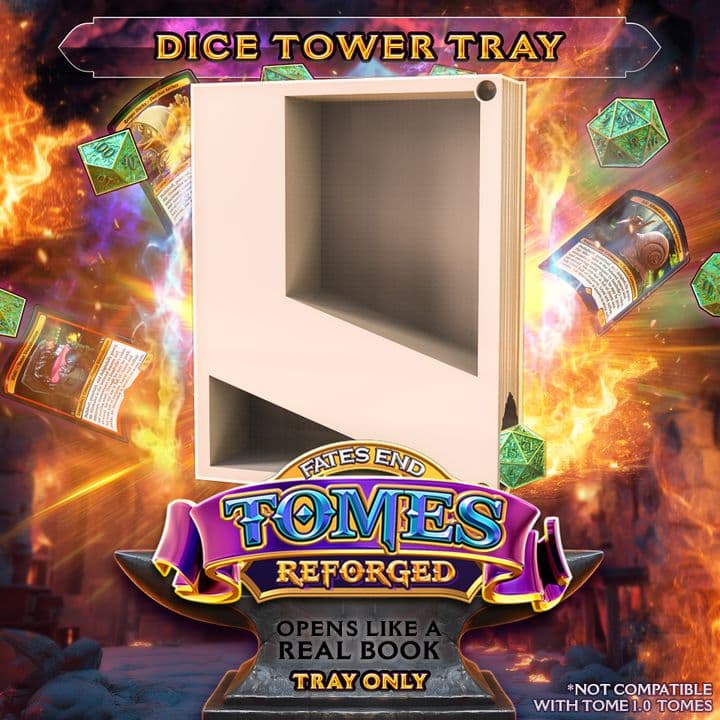 Dice Tower Page Tray - Slide Open